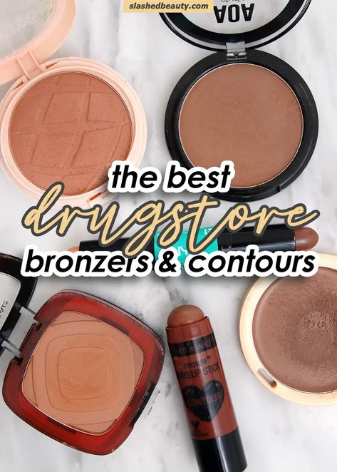 Good drugstore bronzers and contours are hard to find... here are my favorites in both cream and powder formulas! Best Drugstore Contour, Drugstore Contour, Drugstore Bronzer, Beauty Recommendations, Best Bronzer, Hoola Bronzer, The Ordinary Skincare, Budget Beauty, Colourpop Cosmetics