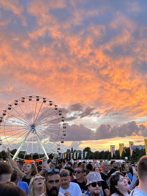 festival, festival aesthetic, TRNSMT, glasgow green, sam fender, ferris wheel, sky aesthetic, summer party, summer fair Trnsmt Festival, Aesthetic Summer Party, Glasgow Green, Sam Fender, Festival Aesthetic, Summer Fair, Glastonbury Festival, Party Summer, Summer Feeling