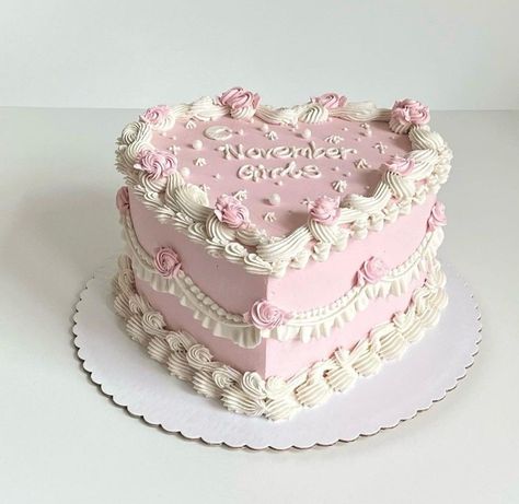 cake cakes cake decorating cake aesthetic cake recipes cake recipe cake decor cake dessert cake desserts cake ideas cake design cake designs cake aesthetic simple cake decoration cakes aesthetic cake decorating ideas cake recipes easy cakes desserts cake decorations cake shop cake shopping . .. Antique Cake Design, Pretty Heart Cakes, Cute Heart Birthday Cakes, Light Pink Vintage Cake, Pink Vintage Birthday Cake, Pink And White Heart Cake, Pink Cakes Birthday, Coquette Cake Birthday, Baby Pink Birthday Cake