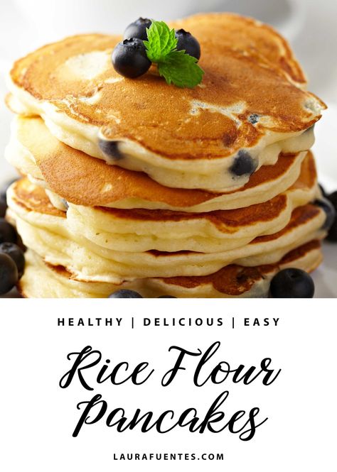 Cooking With Rice Flour, Recipes With Sweet Rice Flour, Desserts With Rice Flour, Rice Flour Waffles Recipe, Rice Flour Recipes Baking, Gluten Free Rice Flour Recipes, Rice Flour Breakfast Recipes, Rice Pancakes Recipe, Rice Flower Recipes