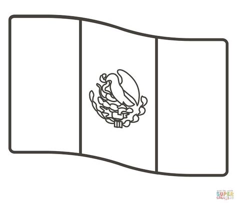 Flag Drawing, Mexico Flag, Flag, Tapestry, Drawings