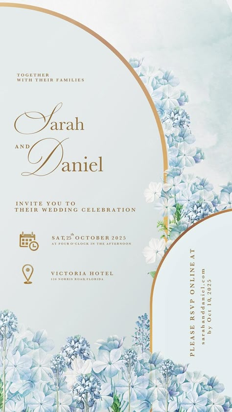 Digital Wedding Card, Digital Wedding Invitations Design, Digital Wedding Invitations Templates, Engagement Invitation Cards, Traditional Henna, Invitation Frames, Wedding Card Frames, Digital Invitations Wedding, Floral Cards Design