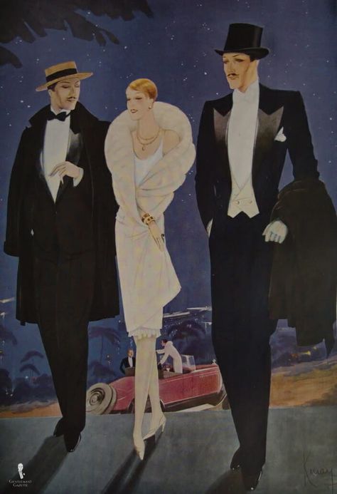 Jazz Age Tuxedo 1920s — Gentleman's Gazette 1920s Mens Fashion Gatsby Roaring 20s, 1920s Mens Fashion Roaring 20s, 1920s Mens Fashion Gatsby, 1920s Mens Hair, Great Gatsby Party Outfit, 1920s Mens Clothing, 1920s Mens Costume, Suspenders Men Fashion, 20’s Fashion