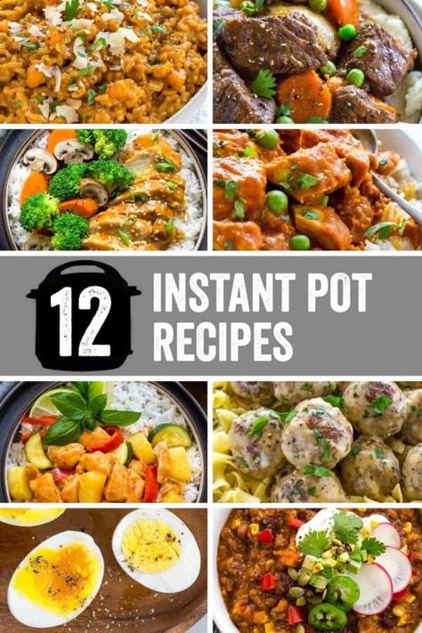 Here are 12 easy Instant Pot recipes so you can put that shiny countertop appliance to good use. From pressure cooking to sauteing it does it all. #instantpot #slowcooker #pressurecooker #instantpotrecipes Weight Watchers Instant Pot Recipes, Weight Watchers Instant Pot, Weight Watchers Chicken, Easy Instant Pot Recipes, Recipe Roundup, Instapot Recipes, Instant Pot Pressure Cooker, Corned Beef, Easy Healthy Dinners