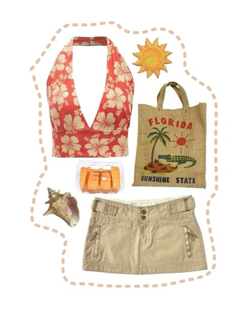 Tropical Outfit Aesthetic, Beach Outfit Png, Tropical Core Outfit, Tropical Aesthetic Outfit, Florida Aesthetic Outfits, Tropical Summer Outfits, Tropical Girl, Tropical Outfit, Outfit Png