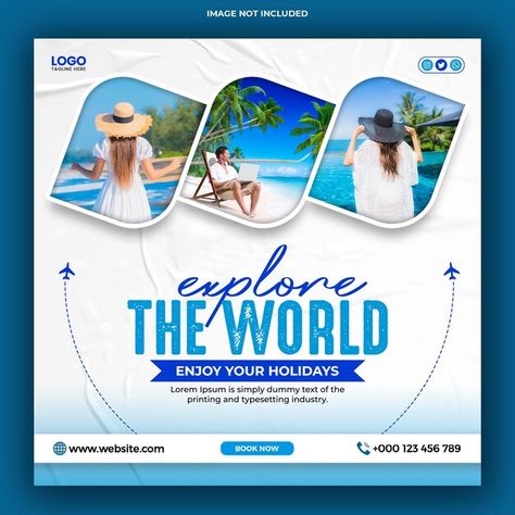 Business Brochure Design, Travel Creative, Adobe Illustrator Graphic Design, Photoshop Design Ideas, Tourism Poster, Social Media Advertising Design, Social Media Post Template, Instagram Feed Ideas Posts, Social Media Design Inspiration