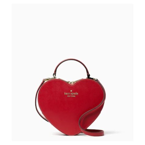 Cute Valentines Day Outfits, Kate Spade Heart, Heart Purse, Cherry Candy, Kate Spade Crossbody Purse, Kate Spade Outlet, Bags Kate Spade, Heart Bag, Kate Spade Purse