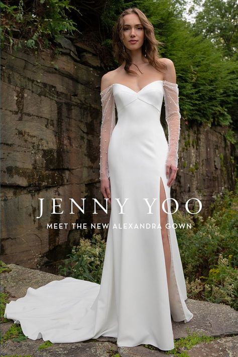 New Jenny by Jenny Yoo 20th Anniversary Collection! Gowns arriving early 2023 🤍 Book your appointment today to find your dream dress. Available sizes 00-32. Nye Wedding Dress, Jenny By Jenny Yoo, Jenny Yoo Collection, Wedding Dress Flowy, Peacock Wedding, Jenny Yoo, Wedding Dress Sleeves, Wedding Mood, Book Your Appointment