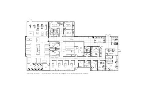 Physiotherapy Clinic Floor Plan, Physical Therapy Clinic Floor Plan, Physical Therapy Floor Plan, Clinic Plan Architecture, Physiotherapy Clinic Design, Physiotherapy Clinic Interior Design, Physical Therapy Clinic Design, Physical Therapy Design, Beauty Clinic Design