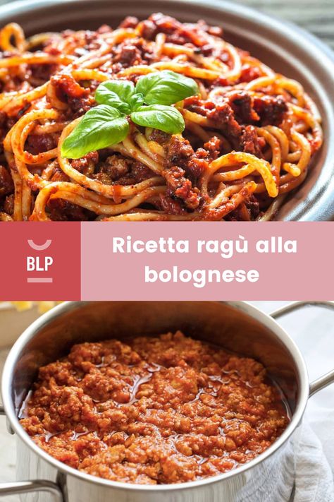 Il ragù alla bolognese è una ricetta emiliana diventata uno dei piatti simbolo della cucina italiana.Ci sono mille varianti della ricetta originale del ragù alla bolognese, in pratica una per ogni famiglia. Questa che vi proponiamo è la ricetta semplice del ragù alla bolognese che si può usare per le lasagne, i cannelloni e la pasta al forno. Ma anche per una gustosissima tagliatella all’uovo fatta in casa, veloce veloce. Provala, e dicci come sono venuti i tuoi primi piatti. #buttalapasta #ragù Pasta Al Ragu, Pasta Italiana, Pasta Bolognese, European Recipes, European Food, Little Italy, Italian Food, Italian Recipes, Chili