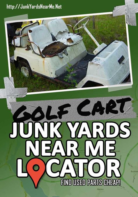 Finding used parts for your golf cart can be a head scratcher. But did you know there are golf cart salvage yards? Check here... Funny Golf Cart License Plate, Golf Cart Modifications, Golf Cart Accessories Diy, Custom Golf Carts Ideas, Gem Electric Car, Diy Golf Cart, Golf Cart Ideas, Club Car Golf Cart Accessories, Awana Games