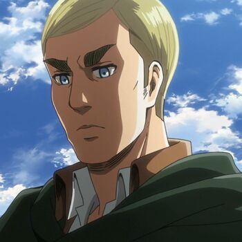 Erwin Smith, Attack On Titan, Blue Eyes, Blonde, Anime, Blue