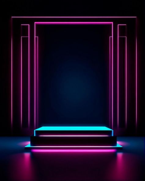 Photo minimal simmetric neon podium for ... | Premium Photo #Freepik #photo Creative Logo Design Art, Photo Minimal, Digital Graphics Art, Logo Design Art, Artist Quotes, Dark Background, Creative Logo, Digital Graphics, Premium Photo