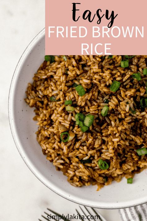 Brown Rice Dishes, Easy Dinner Options, Vegetable Plate, Fried Brown Rice, Brown Rice Recipes, Wfpb Recipes, Ginger Sauce, Daniel Fast, Quick And Easy Dinner