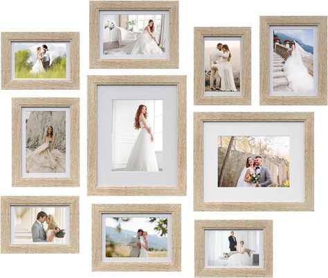 MDF Frames for 8x10, 5x7, 4x6 Photos Real Glass for Wall or Tabletop Picture Frames Collage, Collage Wall Decor, Frames Collage, Gallery Wall Frame Set, Frame Wall Collage, Table Top Frame, Wall Collage Decor, Wall Mounted Table, Wall Frame Set