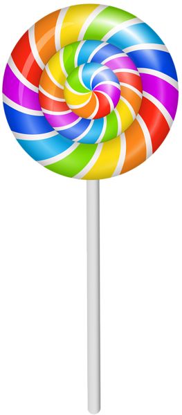 Candy Images Clip Art, Candy Pictures Image, Candyland Cake Topper Printable, Lollipop Pictures, Rainbow Cake Topper Printable, Lollipop Png, Lollipop Clipart, Lollipop Sticker, Aesthetic Clipart