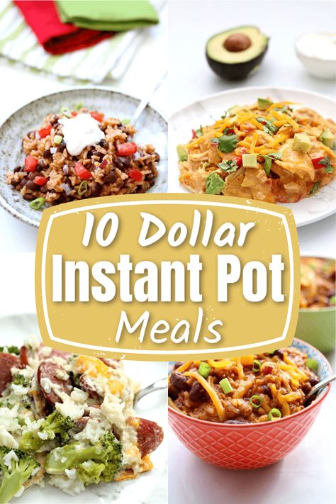 Eating tasty foods on a budget! 10 dollar meals made in your Instant Pot! #instantpot Cheap Instant Pot, Instant Pot Meals, Instapot Recipes Chicken, College Cooking, Pot Recipes Healthy, 10 Dollar, Homemade Meals, Best Instant Pot Recipe, Healthy Instant Pot Recipes