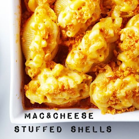 Jumbo Stuffed Shells, Ranch Fries, Jumbo Shells, Cheesy Mac, Shells Stuffed, Loaded Potato Skins, Cheesy Mac And Cheese, Shells Recipe, Cheese Stuffed Shells