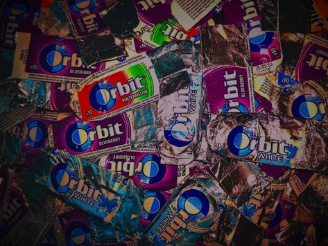 Orbit Chewing Gum, Bubblegum Aesthetic, Orbit Gum, Extra Gum, Pack Of Gum, Gum Flavors, I Love School, Art Zine, Sleepover Food