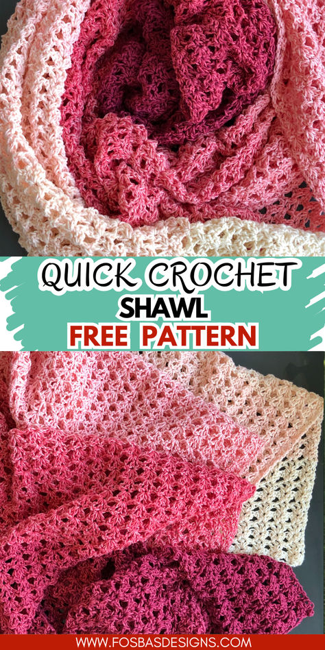 Easy rectangular crochet shawl pattern free Crochet Spring Wrap Pattern Free, Crochet Patterns Free Shaw, Crochet Shawl Size Chart, Lion Brand Truboo Crochet Pattern, Granny Stitch Shawl Free Pattern, 1 Skein Crochet Patterns Free, Crochet Shawl Beginner, Free Crochet Pattern For Shawl, Free Crochet Patterns Shawl