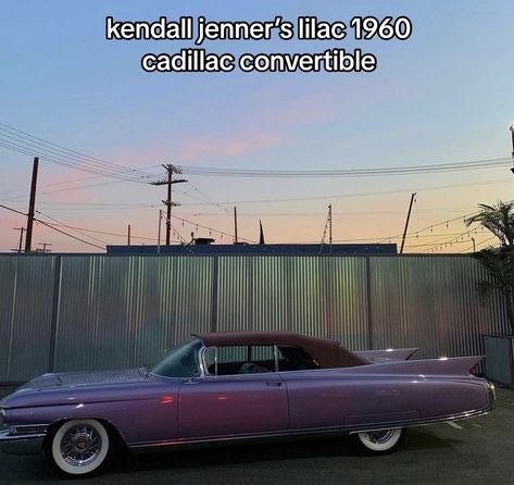 Kendall Jenner Car, Old Vintage Cars, Getaway Car, Cadillac Eldorado, Fancy Cars, Pink Car, Classy Cars, Pretty Cars, Classic Cars Vintage