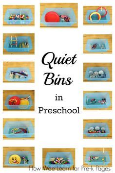 Getting the Most from Quiet Bins in your preschool classroom. Perfect for non-nappers during nap time!- Pre-K Pages Alphabet Scavenger Hunt Preschool, Positive Reinforcement Preschool, Quiet Bins, Quiet Boxes, Quiet Time Boxes, Pre K Pages, Preschool Rooms, Rest Time, Preschool Centers