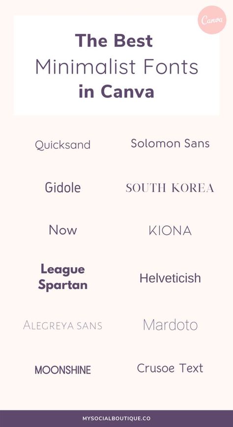 The Ultimate Canva Fonts Guide Instagram fonts #instagramfonts social media fonts #socialmediafonts fonts #fonts font #font 9.223 Retro Font Combinations, Website Fonts Typography, Instagram Fonts, Font Combination, Minimal Font, Font Guide, Website Fonts, Instagram Font, Canva Fonts