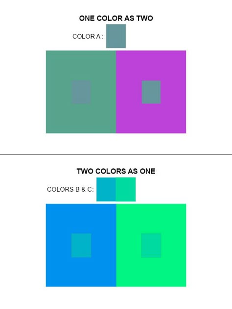 Illusion Color, Color Illusion, Painting Exercises, Colour Magic, Background Study, Color Illusions, Color Theory Art, Color Perception, Color Pallete