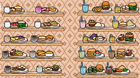 Toca Boca Food, Toca Boca Recipes Breakfast, Boca Recipe, Toca World, Free House Design, Diy Crafts Bookmarks, Adorable Homes Game, Kawaii Cooking, Create Your Own World