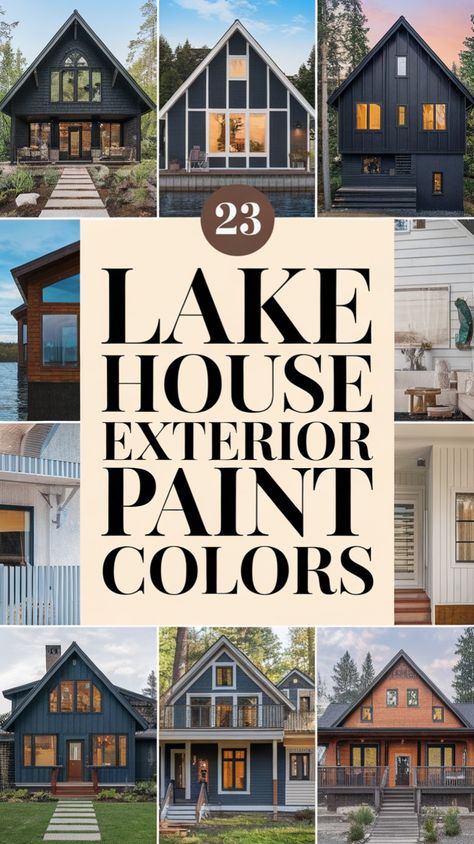 Discover 23 stunning exterior paint colors that harmonize with the landscape! From coastal blues to warm beiges, these shades will give your lake house a cozy and welcoming appeal.

23 Best Paint Colors to Enhance Your Lake House’s Curb Appeal
Looking to refresh your lake house exterior? These 23 stunning paint colors will add charm and elegance, making your home stand out while still feeling natural and inviting. Lake House Exterior Paint Colors, Lake House Exterior, Coastal Blues, House Exterior Paint, Best Paint Colors, Best Paint, Exterior Paint Colors, Exterior Ideas, Exterior Paint