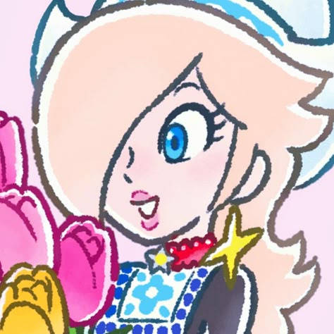 Princess Rosalina Icon, Rosalina Icon, Princess Rosalina, A Girl, Mario, Flowers