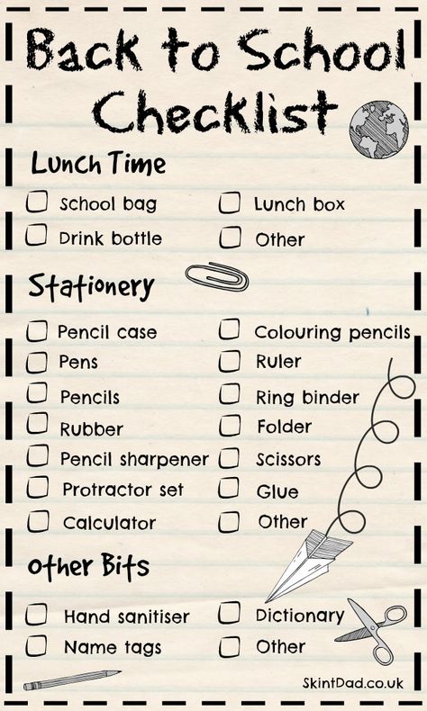 Schul Survival Kits, Back To School Printables, Middle School Supplies, Escuela Diy, Back To School List, Autumn Phillips, School Survival Kits, Back To School Checklist, School Preparation