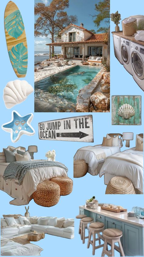 Outer Banks Room Aesthetic, Outer Banks Room, Beachy Room Decor, Beachy Bedroom, Pogue Life, Beachy Room, Beach Room, Vintage Beach, Room Aesthetic