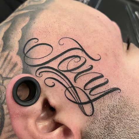 Fernando Andrade Jr on Instagram: "Tony ✨ For all inquiries: CALL or TEXT (626)507-5821 #tony #sideburntattoo #lettering #letteringtattoos #letteringdesign #script #scripttattoo #scriptureoftheday #lineart #lineworktattoo" Tony Name Tattoo, Tony Tattoos, Script Lettering Tattoo, Graffiti Writing, Scripture Of The Day, Name Tattoo Designs, Tattoo Script, Line Work Tattoo, Custom Stencils