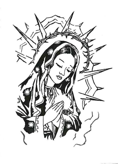 Catholic Tattoos, Kunst Tattoos, Chicano Drawings, Creepy Tattoos, Pretty Tattoos For Women, Graffiti Style Art, Tattoo Design Book, Dope Cartoon Art, Chicano Art