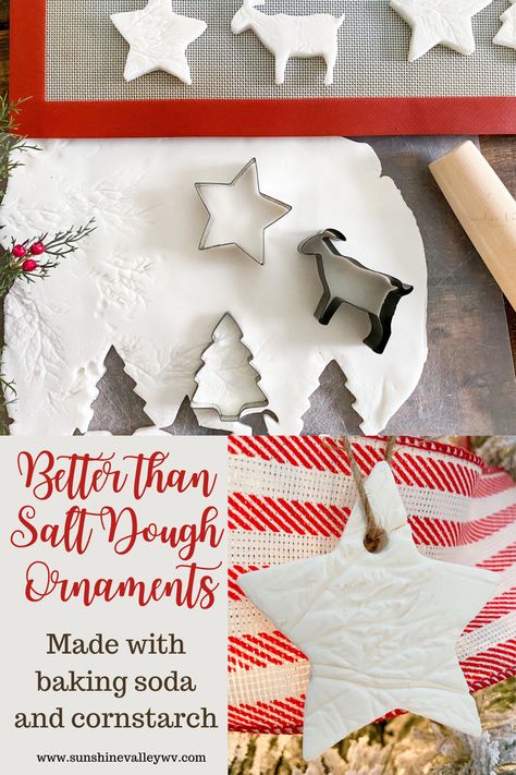 Today I'll show that making your own better than salt dough ornament is as easy as 1 - 2 - 3! Get ready to get crafty! Better Than Salt Dough, Salt Dough Ornament, Salt Dough Christmas Ornaments, Salt Dough Crafts, Handprint Ornaments, Salt Dough Ornaments, Dough Ornaments, Crafty Christmas, Food Ornaments