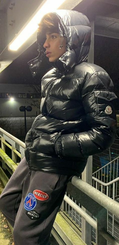 Puffer Jacket Outfit Men, Puffer Outfit, Bubble Jacket Men, Bad Boy Style, Drip Fits, Boys Puffer Jacket, Puffer Jacket Outfit, Drippy Outfit, Drip Outfit Men