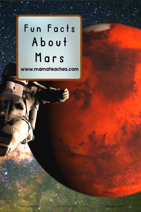 Mars Project For Kids, Mars Facts For Kids, Mars Rover Project, Facts About Mars, Free Science Printables, Homeschool Science Projects, Mars Facts, Mars Project, Solar System Projects For Kids