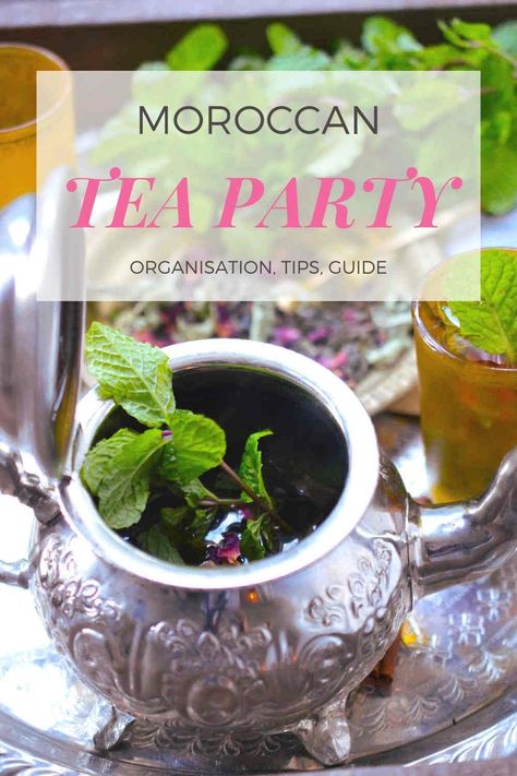 tea party Tea Party Food Recipes, Moroccan Tea Party, Moroccan Tea Set, Sewing Atelier, Party Food Recipes, Tea Party Ideas, Moroccan Tea, Moroccan Party, Moroccan Mint Tea