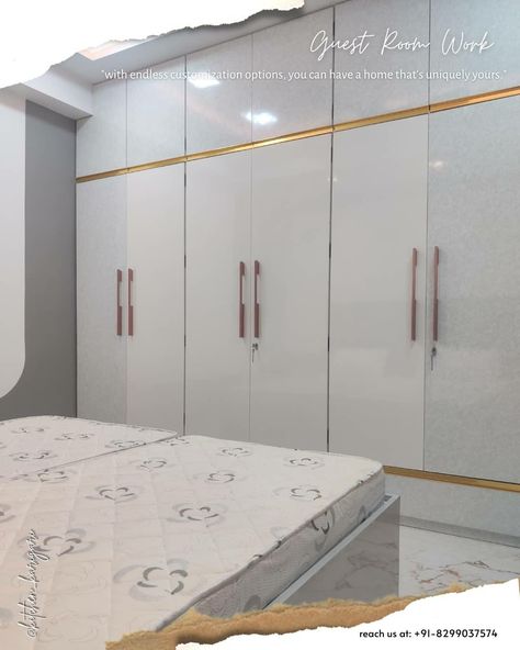 Glossy Cupboards Bedroom, White Color Wardrobe Design, Wordrop Ideas Colour, Wardrobe Mica Colour Combination, Cubords Ideas Bedroom, Organize Bedroom, Cupboards Design, Latest Cupboard Designs, Wardrobe Inside