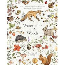 Watercolor Art Journal, Watercolor Books, Embroidered Art, Fiction And Nonfiction, Woodland Creatures, Watercolor Animals, Forest Animals, Sticker Book, In The Woods