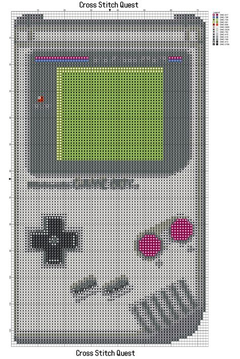 Gameboy Cross Stitch, Cross Stitch Video Games, Boys Pattern, Free Game, Game Boy, Crochet Fashion, Free Games, Cross Stitch Pattern, Crochet Stitches