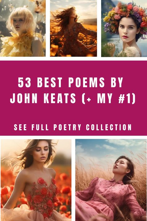 Here are my favorite poems by John Keats. From famous short poems by John Keats to romantic poems by John Keats. Find the best poems by John Keats here! Famous Short Poems, Keats Poetry, Keats Poems, Favorite Poems, Romantic Poems, Poems About Life, John Keats, Best Poems, Short Poems