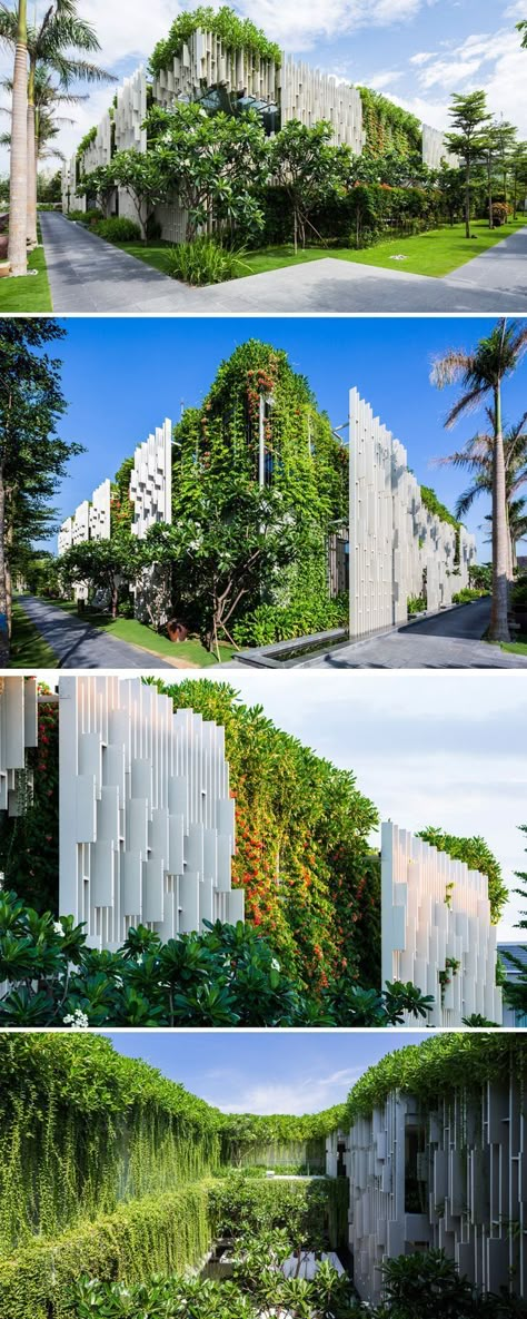 Green Building Architecture, Architecture Layout, Culture Center, Urban Retreat, Hanging Gardens, Green Facade, Green Ideas, Eco Green, Landscape Designs