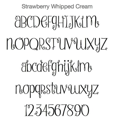 Cute Fonts Alphabet, Handlettering Fonts, Hand Lettering Alphabet Fonts, Fonts Handwriting Alphabet, Pretty Writing, Strawberry Whipped Cream, Lettering Styles Alphabet, Bullet Journal Font, Journal Fonts