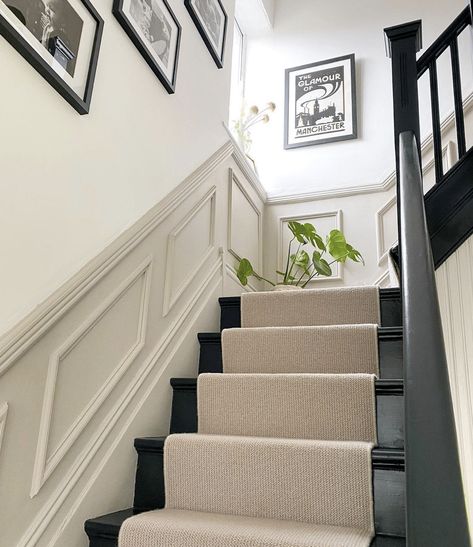 Wall Panelling For Hallways: Bold & Beautiful Ideas 8 Crucial Trading, Stairs And Hallway Ideas, Panelling Ideas, Stair Paneling, Victorian House Interiors, Victorian Hallway, Hallway Colours, House Staircase, Hallway Inspiration