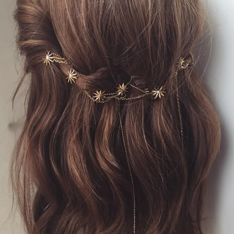 Hair Chain Jewelry, Lelet Ny, Hair Chains, Hair Envy, Messy Hairstyles, Hair Dos, Hair Piece, Hair Accessories For Women, Hair Day