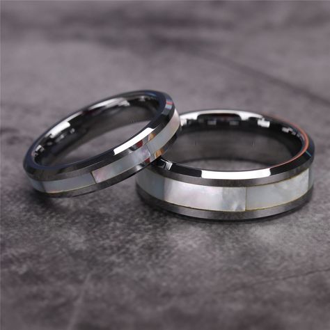 Titanium ring is lightweight, sturdy and hypoallergenic, suitable for anyone to wear. Titanium rings are great for people with sensitive skin because it doesn't make people allergic. If you are thinking about finding a favorite ring for yourself or your loved one, titanium rings will not let you down. #findurings #titaniumweddingbands #giftsforher #giftsforhim #couplerings #simplerings Hypoallergenic Wedding Rings, Wedding Rings For Men Silver, Nice Rings, Devney Perry, Medieval Things, Princess Cut Diamond Earrings, Thick Gold Chain, Shiny Earrings, Man Wedding