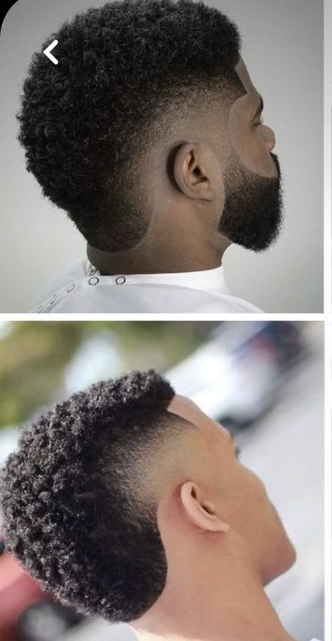 Temper Fade Haircut, Frohawk Fade Men, Front Taper Hairline, Burst Fade Black Men, Drop Fade Haircut Black Men, Taper Fade Haircut Men, Frohawk Fade, Black Hair Undercut, Black Hair Fade