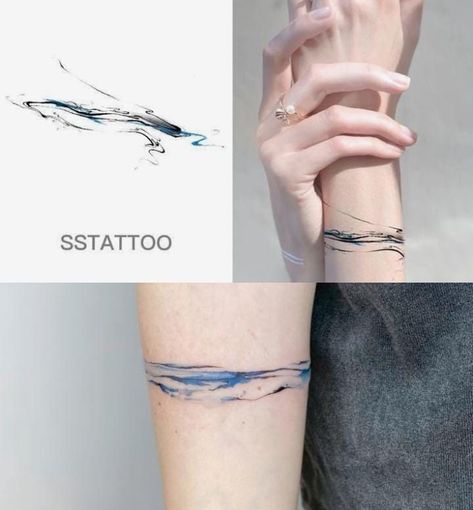 Armband Tattoo Frau, Colour Tattoo For Women, Dragon Tattoo For Women, Wicked Tattoos, Clever Tattoos, Modern Tattoos, Subtle Tattoos, Black Ink Tattoos, Elegant Tattoos